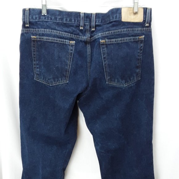 Berkley Jensen Mid-Rise Men's Denim Blue Jeans 38 x 32 Straight Leg - Picture 1 of 6